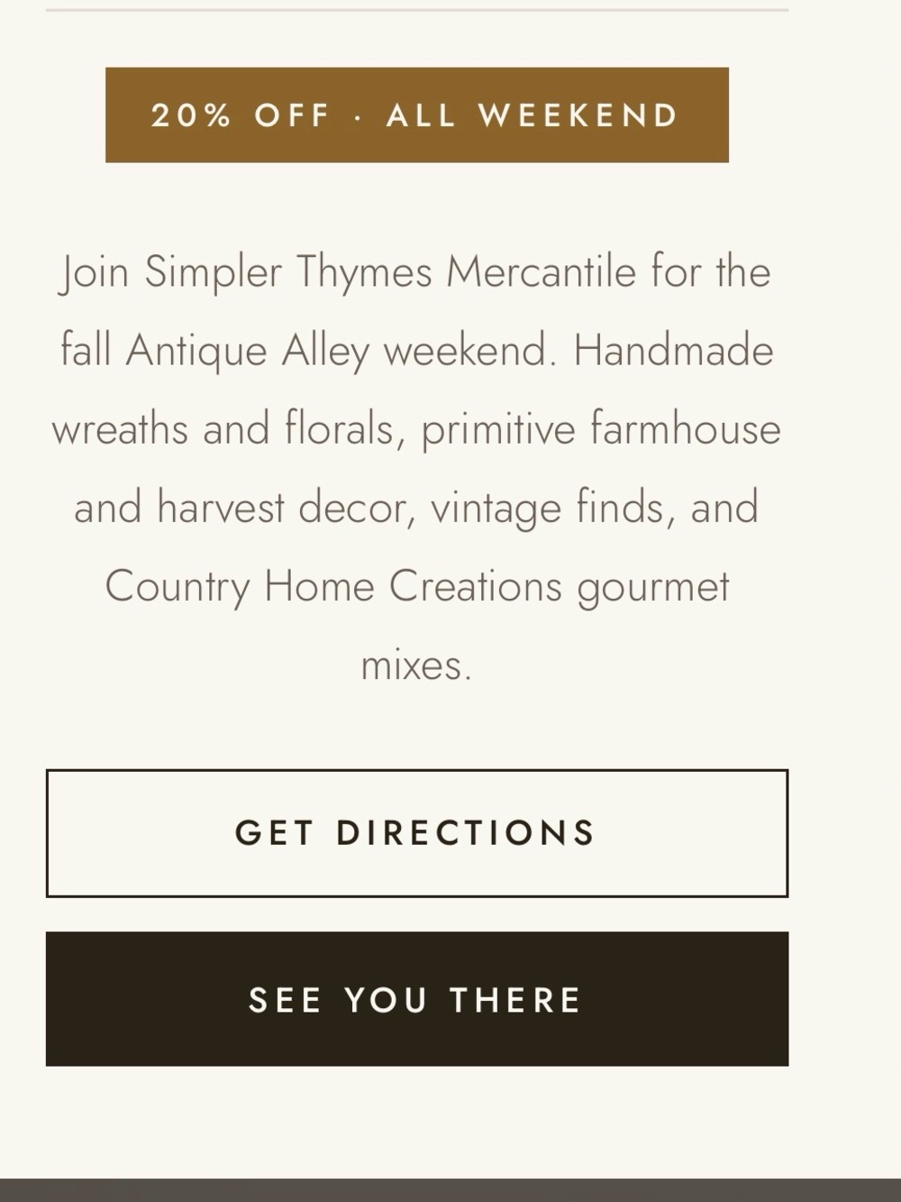 THANK YOU For Supporting Our Poshmark Community SHOP LOCAL ANTIQUE ALLEY WEEKEND